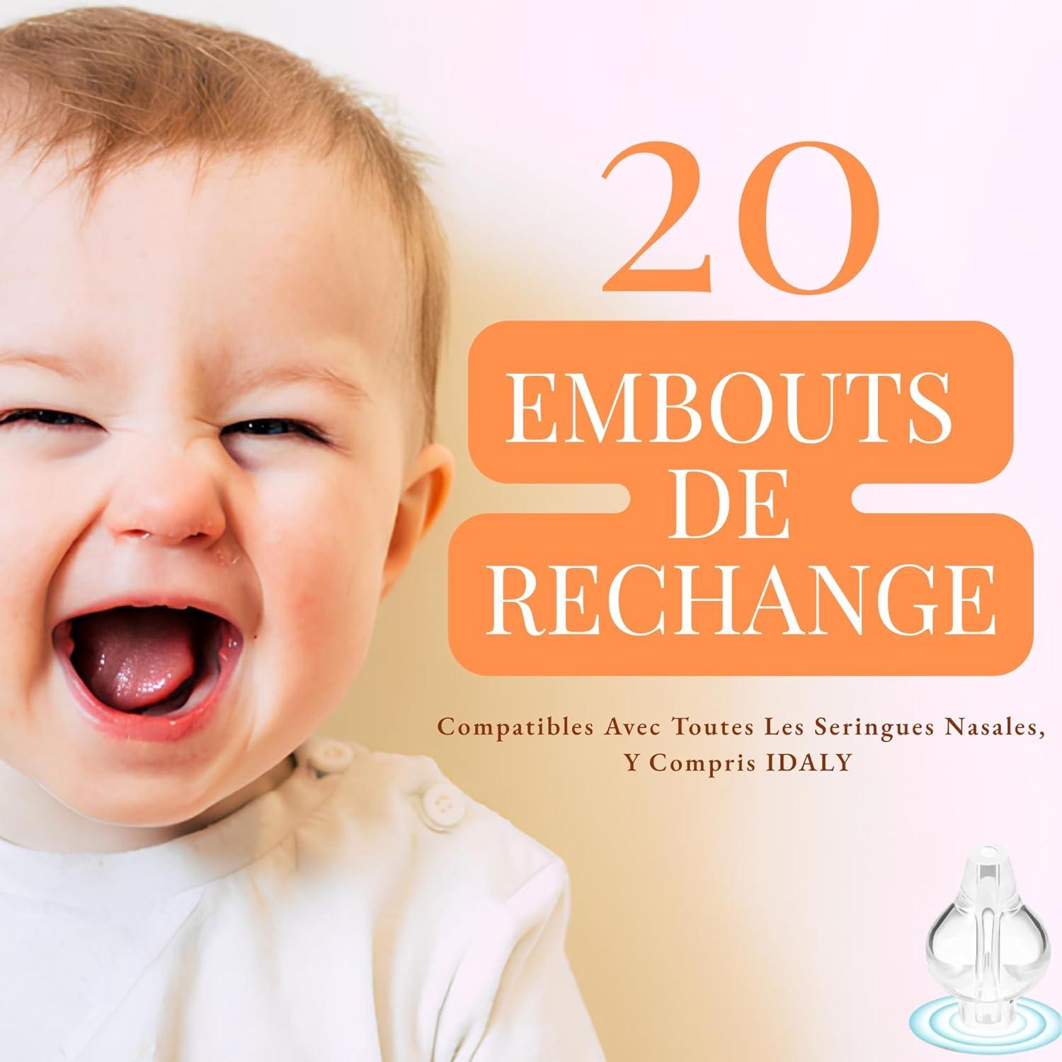 Pack 20 Puntas de Silicona para Jeringa Nasal Clovale