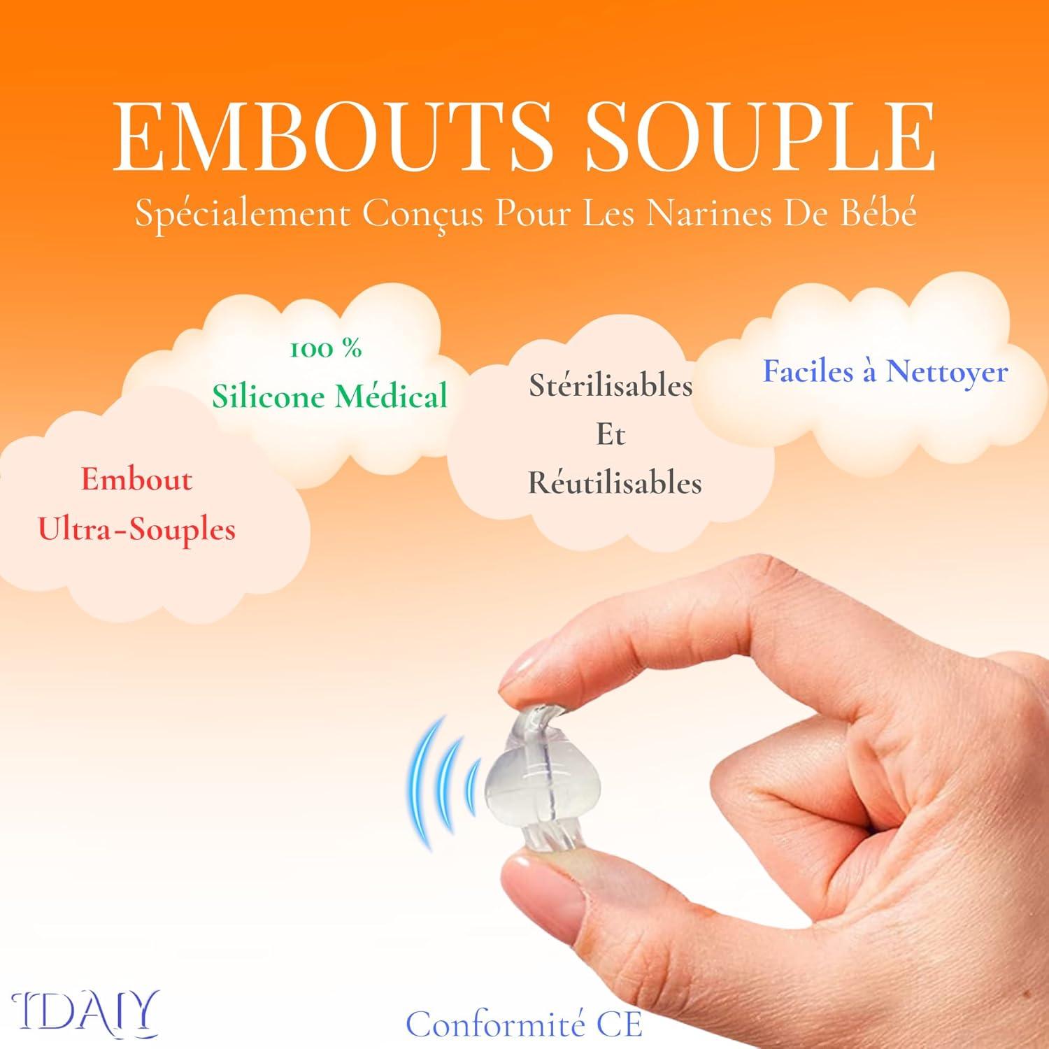 Pack 20 Puntas de Silicona para Jeringa Nasal Clovale