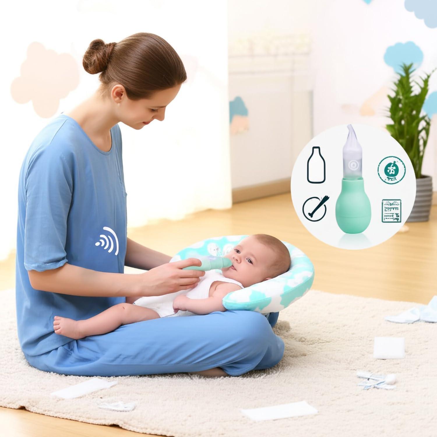 Aspirador Nasal Manual Auerllcy para Bebés con Punta de Silicona