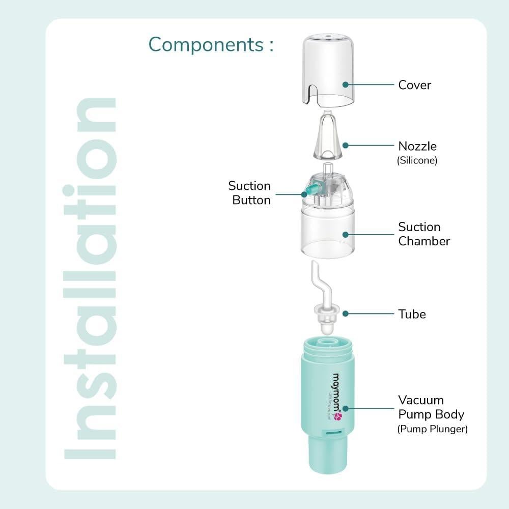 Aspirador Nasal Manual Maymom - Succionador Bebé 3 Niveles