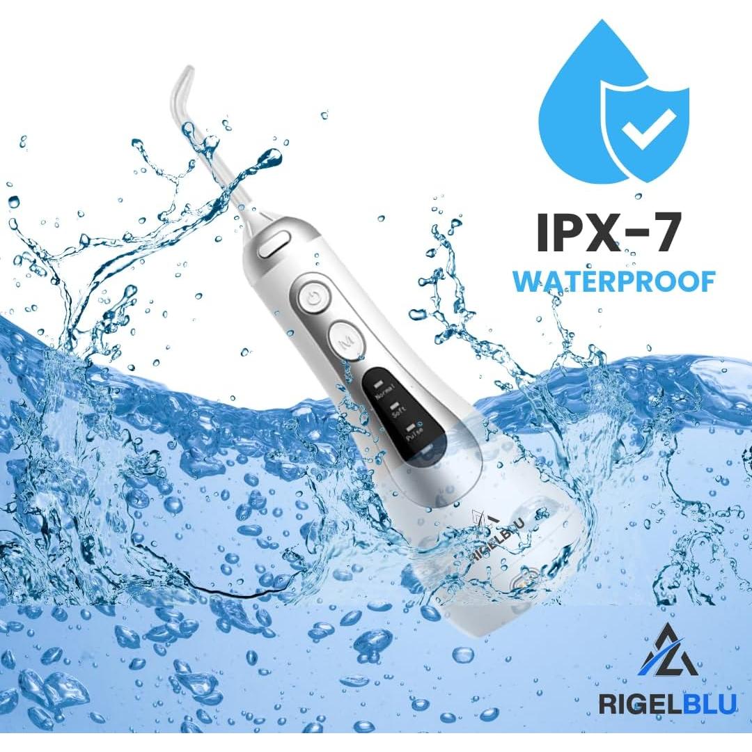 Irrigador Nasal Inalámbrico RIGELBLU con 3 Modos y 6 Puntas