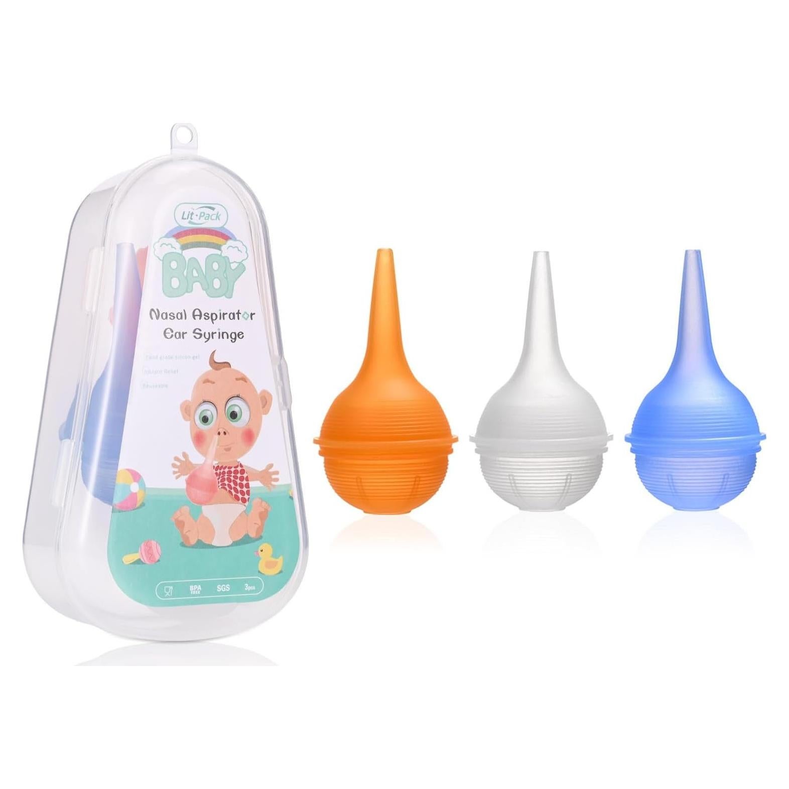 Aspirador Nasal Reutilizable Lit Pack Silicona Grado Alimenticio