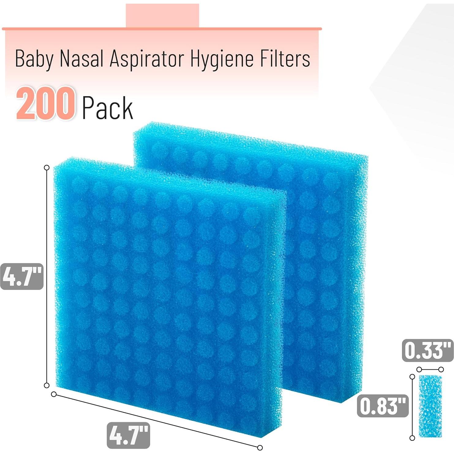 Filtros de Higiene para Aspirador Nasal Bebés Mr. Pen - 200 Unidades