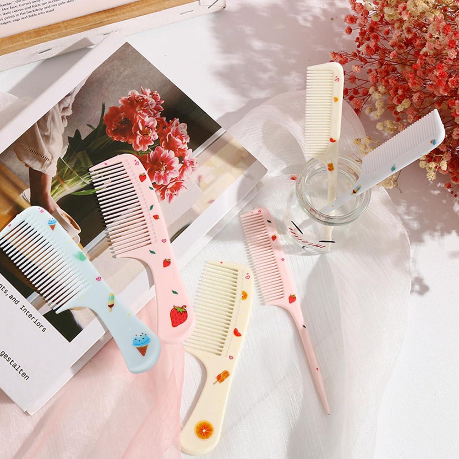 Set de 6 Peines para Niños PKRFCJ - Antiestáticos y Coloridos