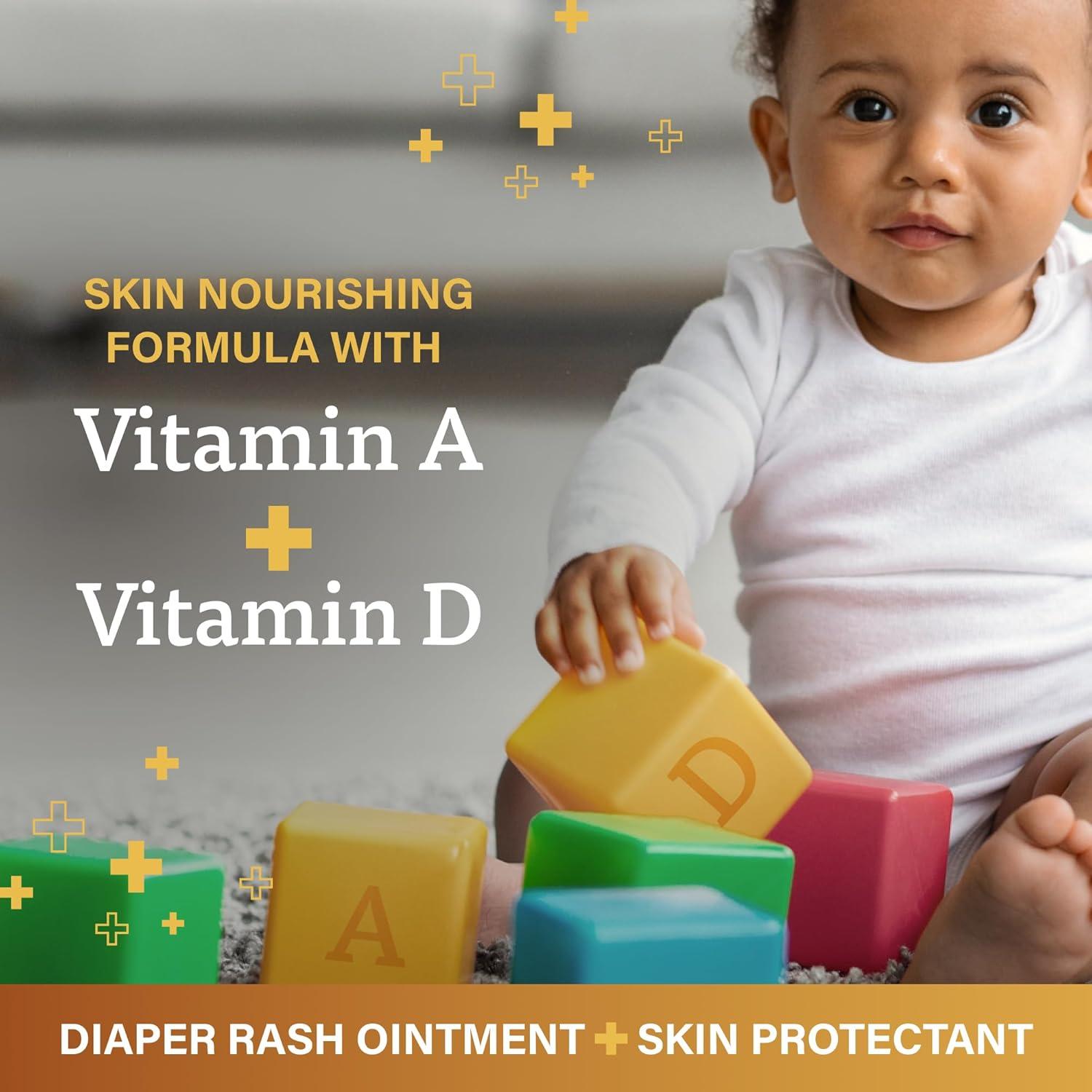 A+D Original Diaper Rash Ointment + Zinc Oxide Diaper Rash Cream 4oz Variety Pack - Prevents & Treats - Moisturizing Skin Protectant With Vitamins A & D
