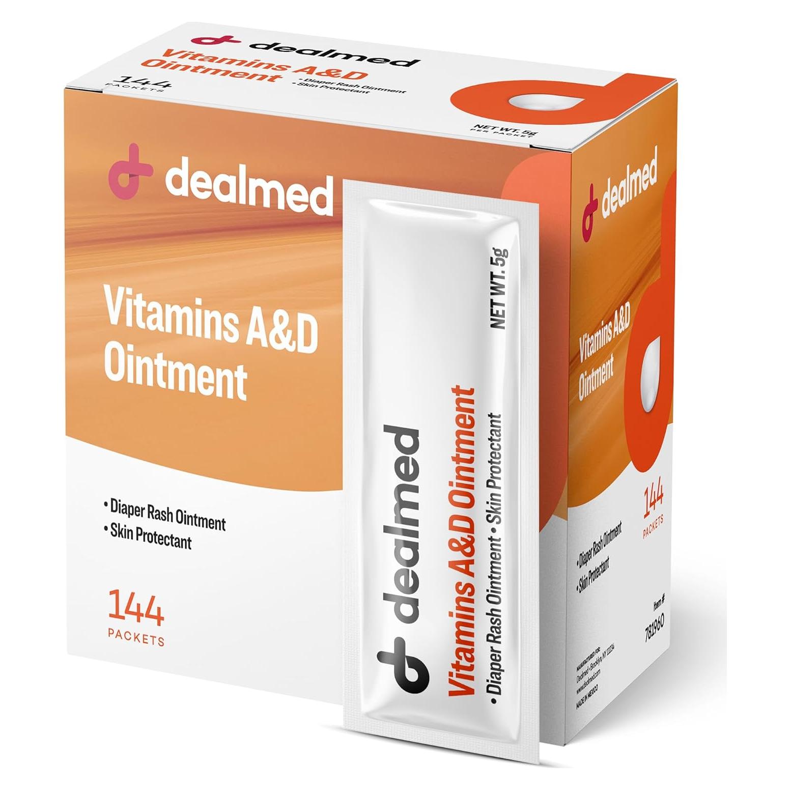 Crema para erupciones por pañal Dealmed A&D 144 Paquetes