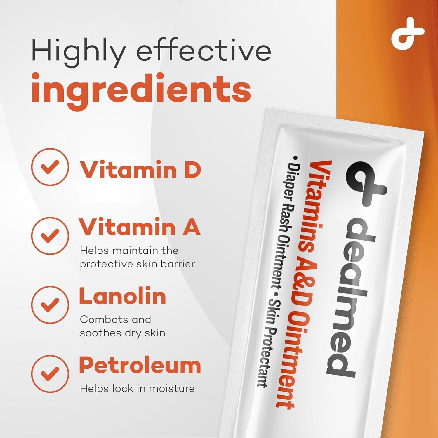 Crema para erupciones por pañal Dealmed A&D 144 Paquetes