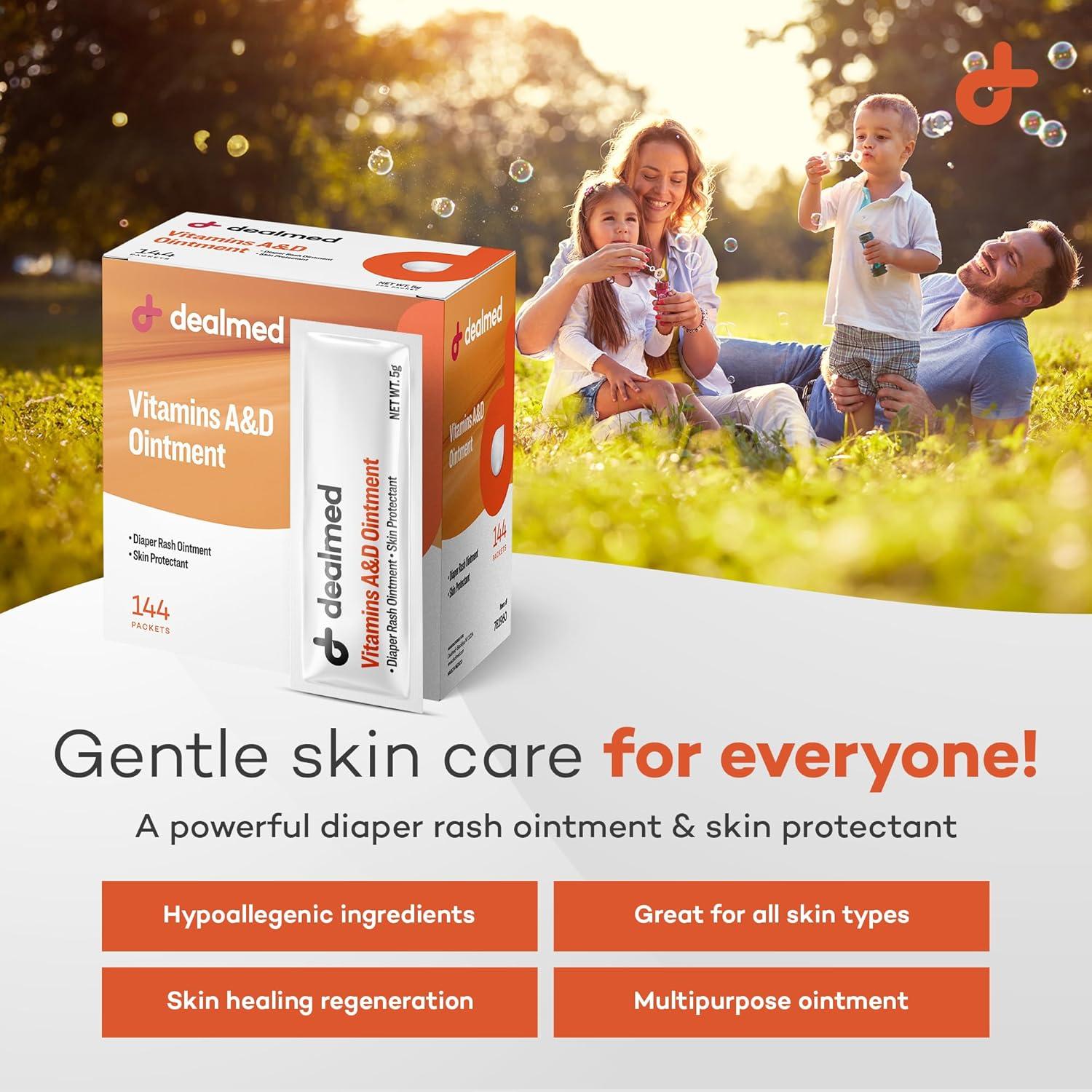 Crema para erupciones por pañal Dealmed A&D 144 Paquetes