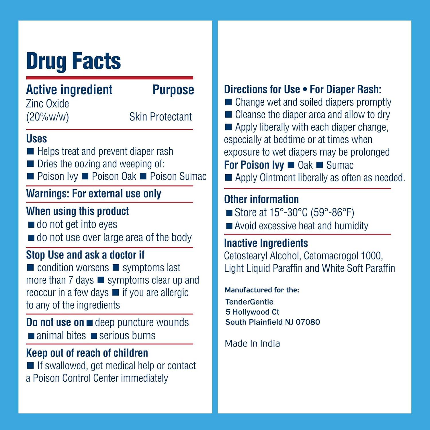 Ungüento de Óxido de Zinc TenderGentle 56.7 g - Protector Piel