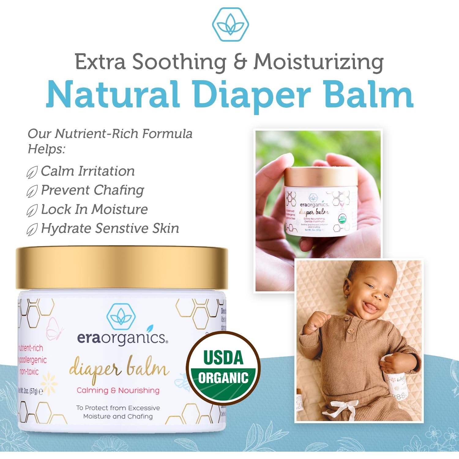 Bálsamo para Pañales Era Organics 56.7g - Crema Orgánica Suave