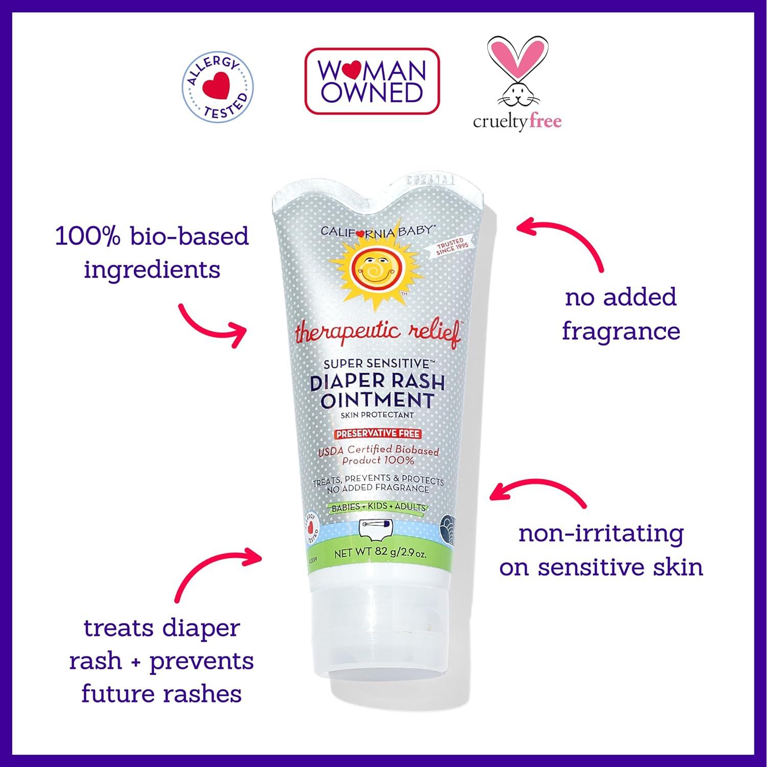 Crema para Erupciones de Pañal California Baby 82 g Sin Fragancia