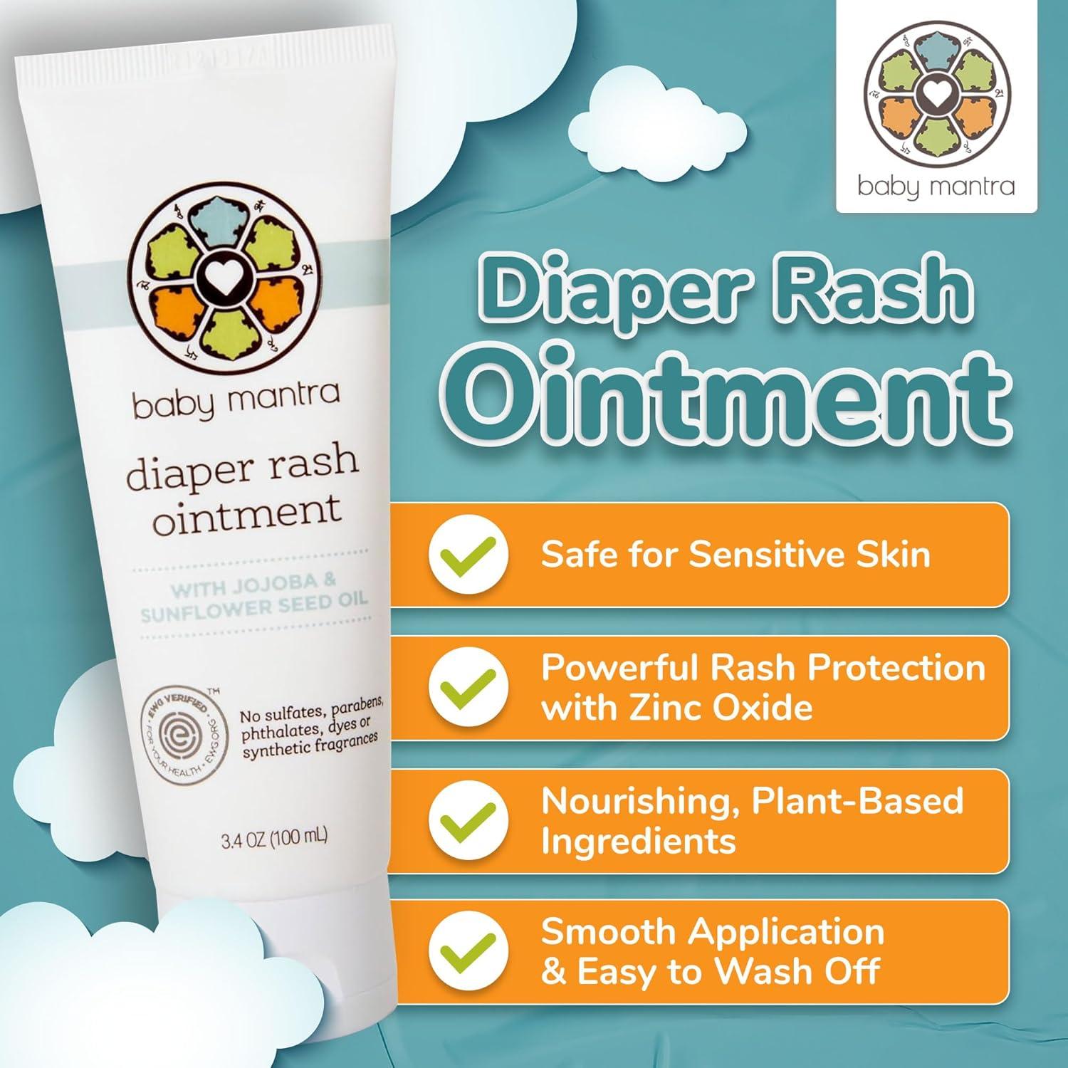 Crema para Erupciones de Pañal Baby Mantra 96g - Natural y Hipoalergénica