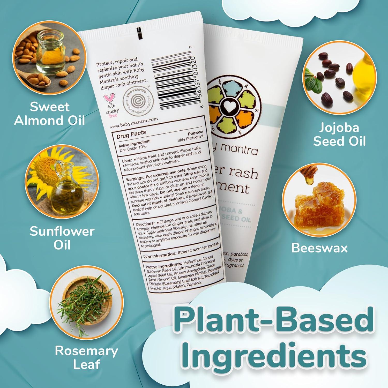 Crema para Erupciones de Pañal Baby Mantra 96g - Natural y Hipoalergénica