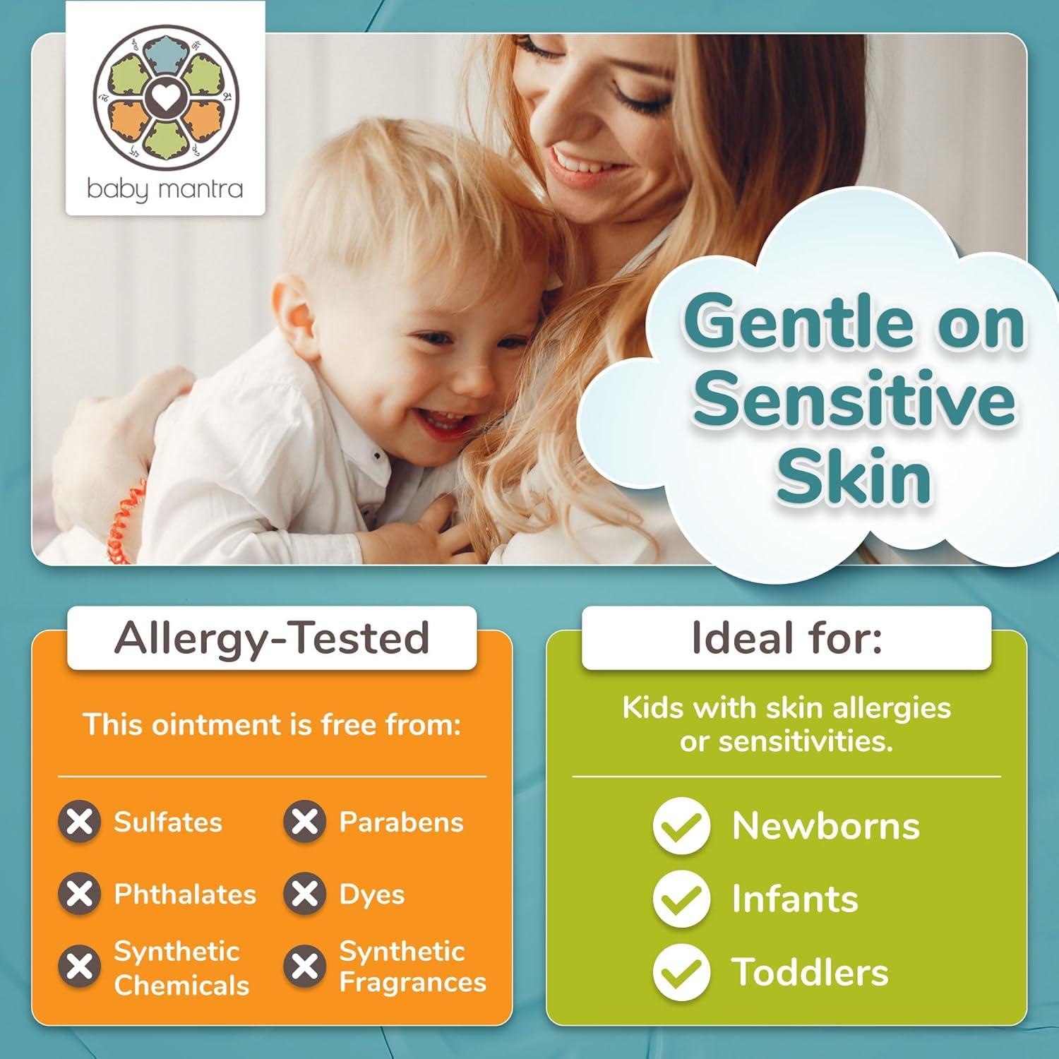 Crema para Erupciones de Pañal Baby Mantra 96g - Natural y Hipoalergénica