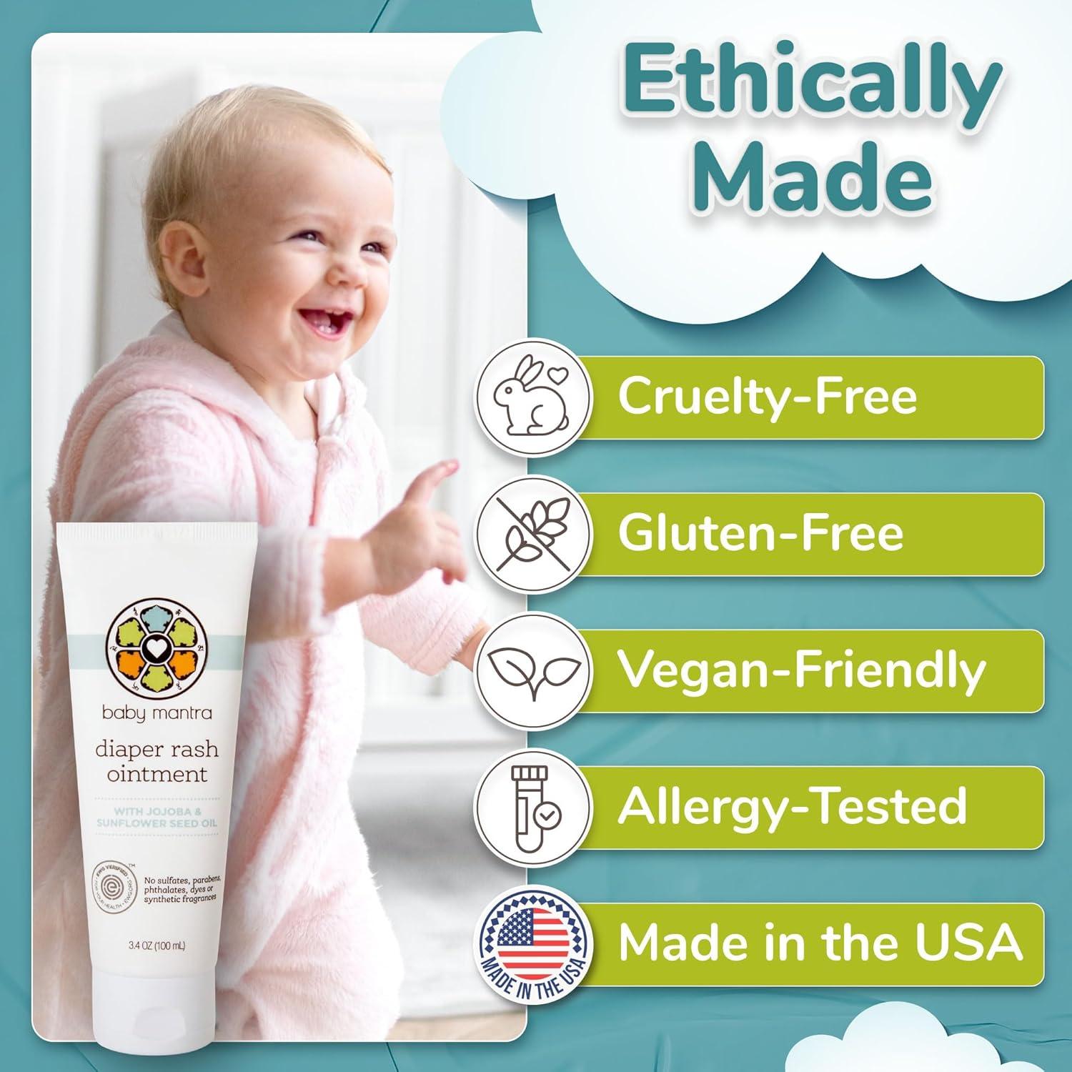 Crema para Erupciones de Pañal Baby Mantra 96g - Natural y Hipoalergénica