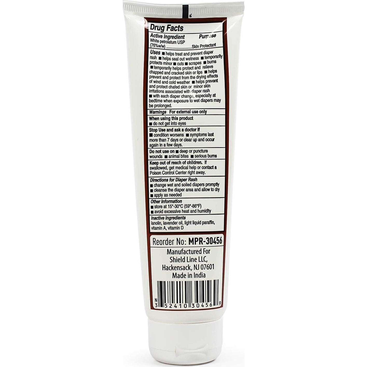 MedPride MPR-30456 Vitamins A and D Ointment, Diaper Rash Skin Protectant, 4 oz. Bottle