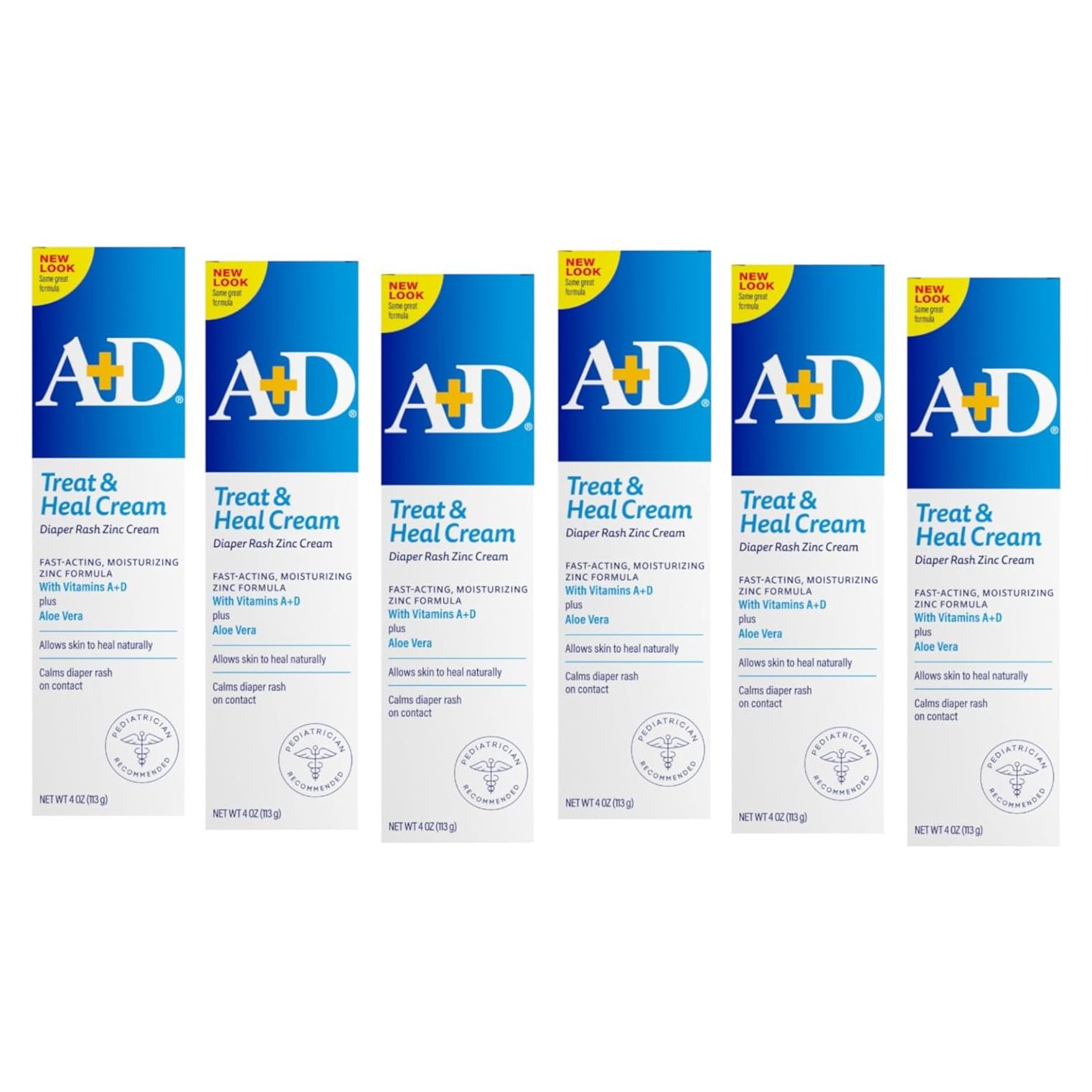 Crema para Erupciones de Pañal A+D con Óxido de Zinc 113 g