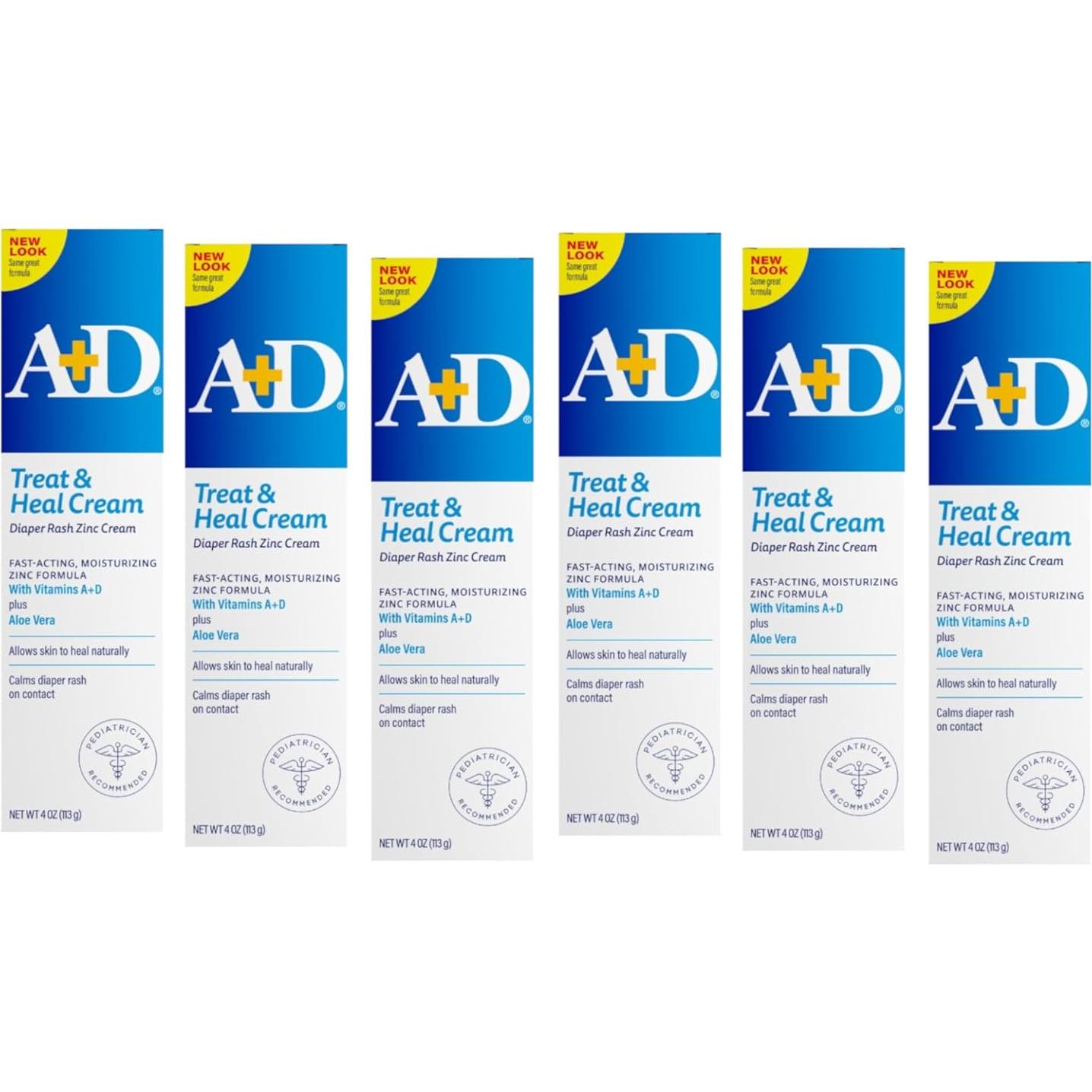 Crema para Erupciones de Pañal A+D con Óxido de Zinc 113 g