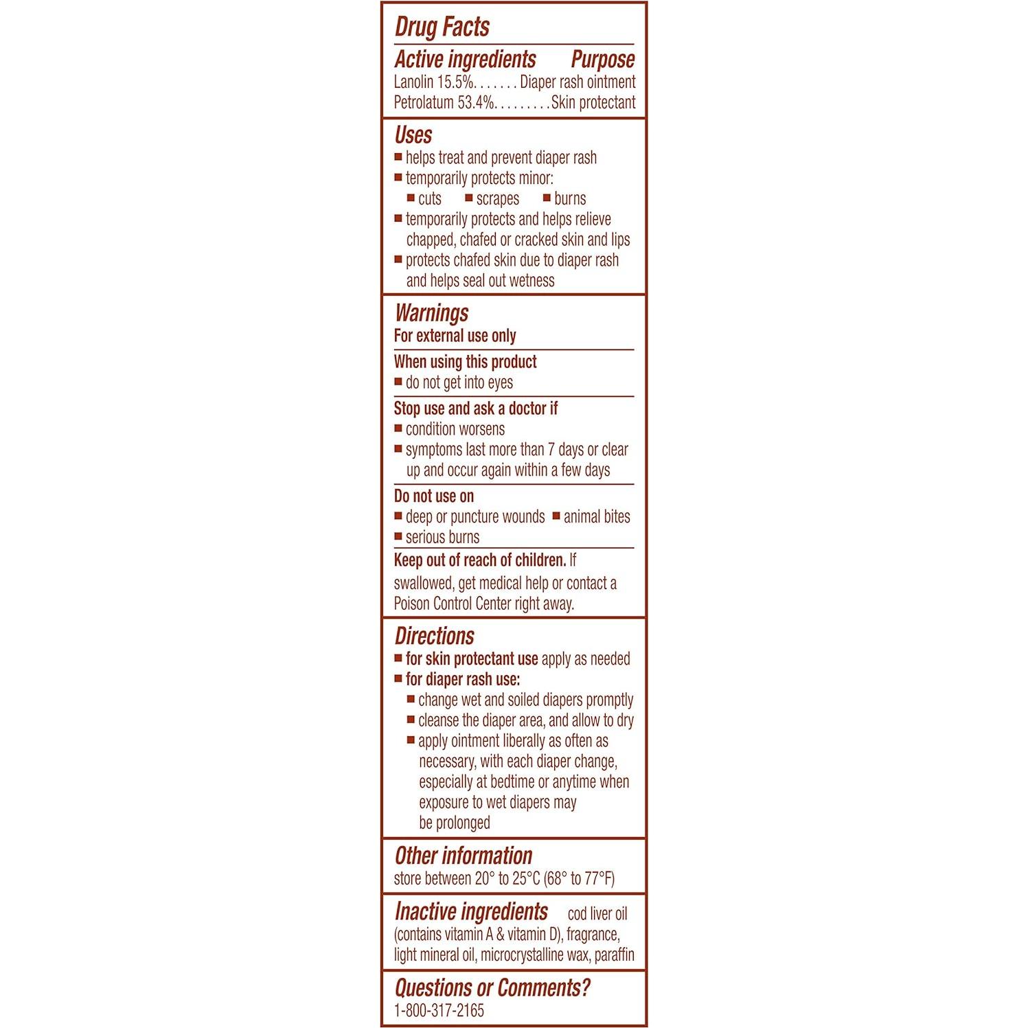 Ungüento A+D Original para Erupciones de Pañal 42.5 g