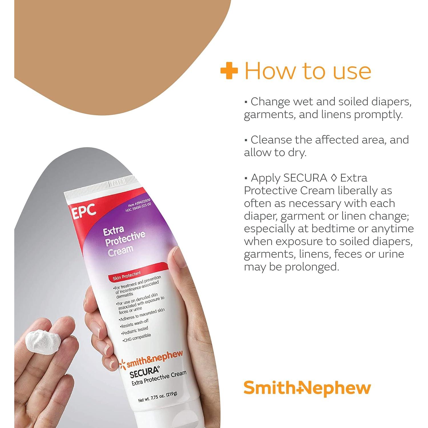 Crema Protectora Extra SECURA Smith+Nephew 92g para Erupciones
