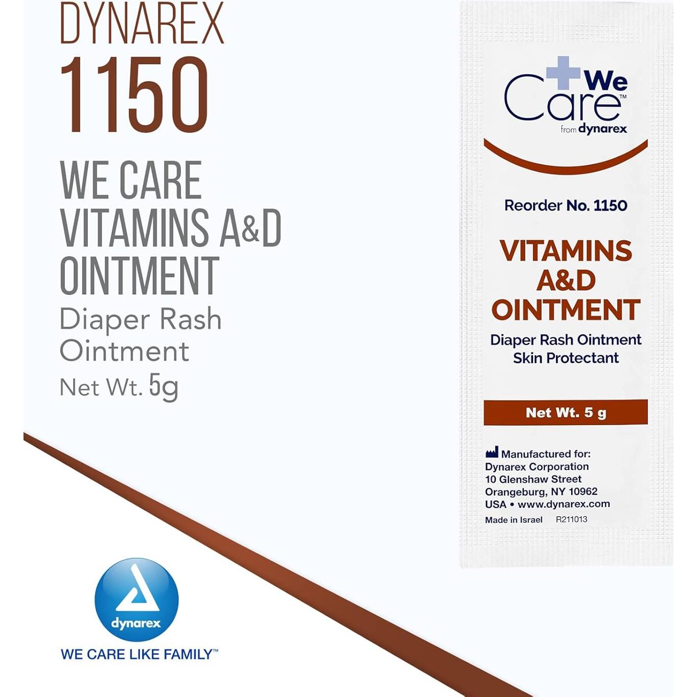 Ungüento Protector Dynarex 268883 Vitaminas A y D 144x5g