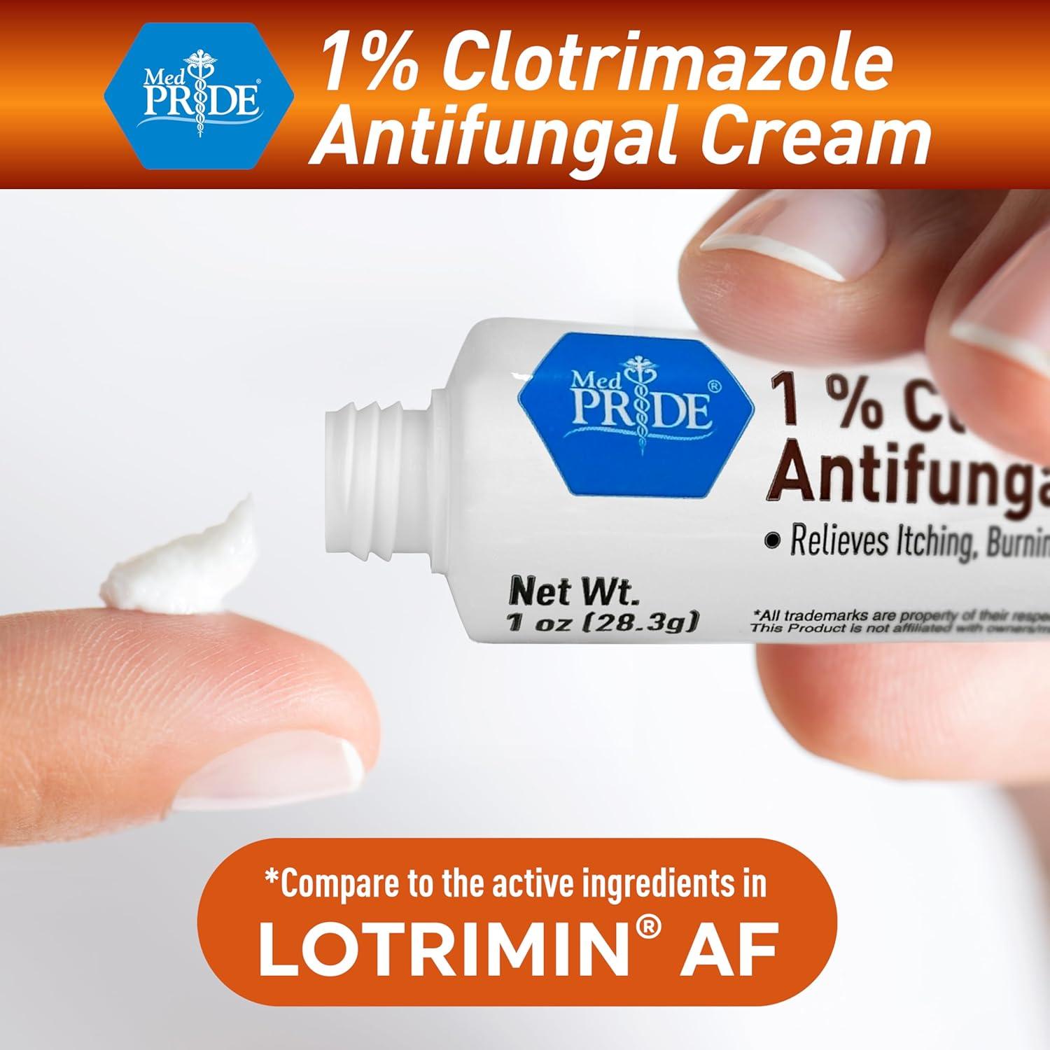 Crema Antifúngica Medpride 1% Clotrimazol 28.35g - Alivio Picazón