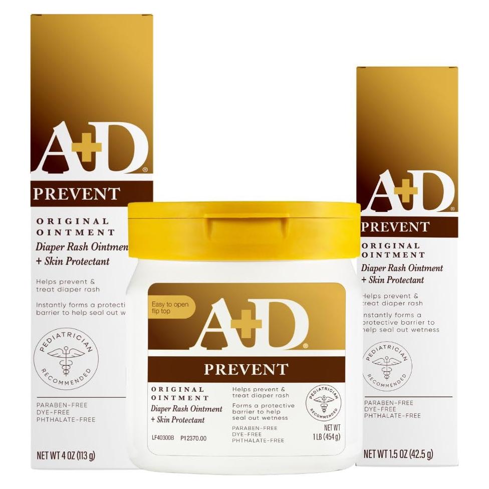 Ungüento A+D para Erupciones de Pañal 453.6 g y 113.4 g