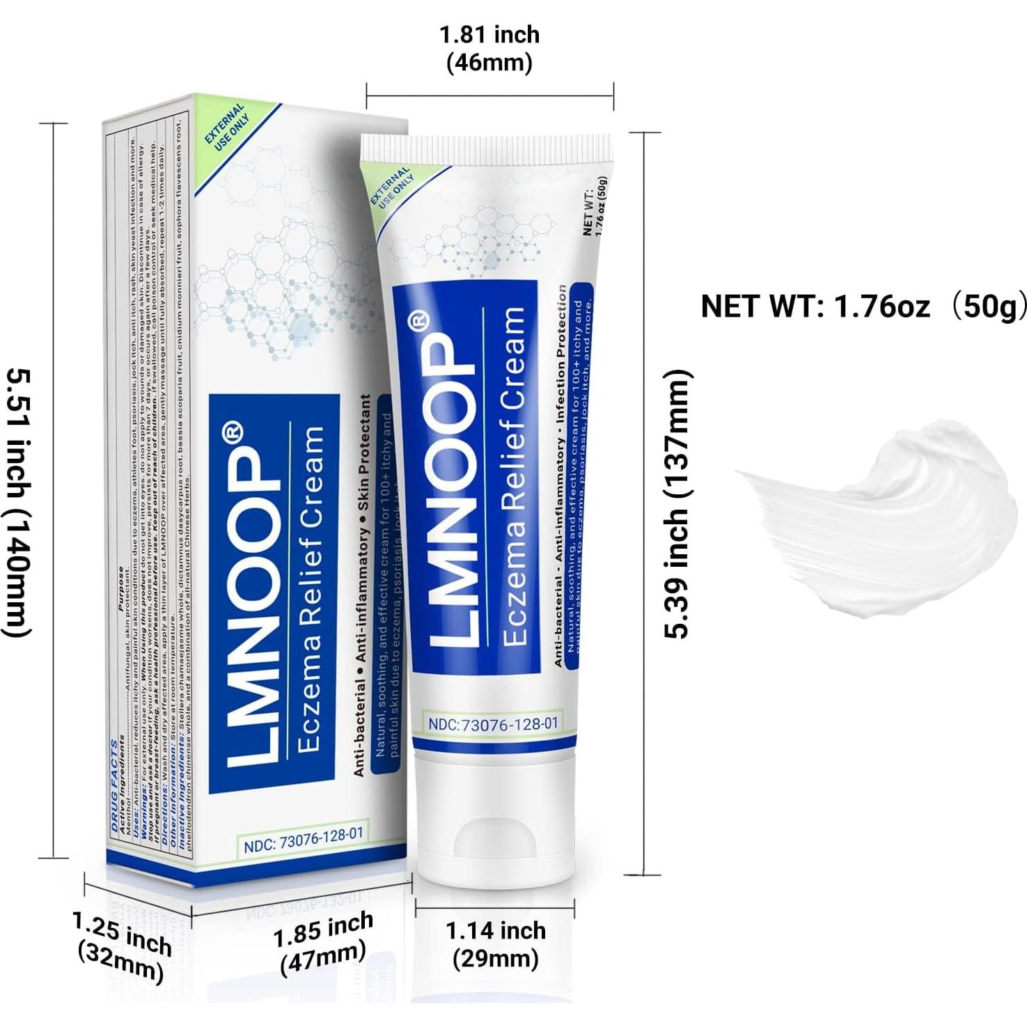 Crema para Eczema LMNOOP 50g - Alivio para Piel Irritada