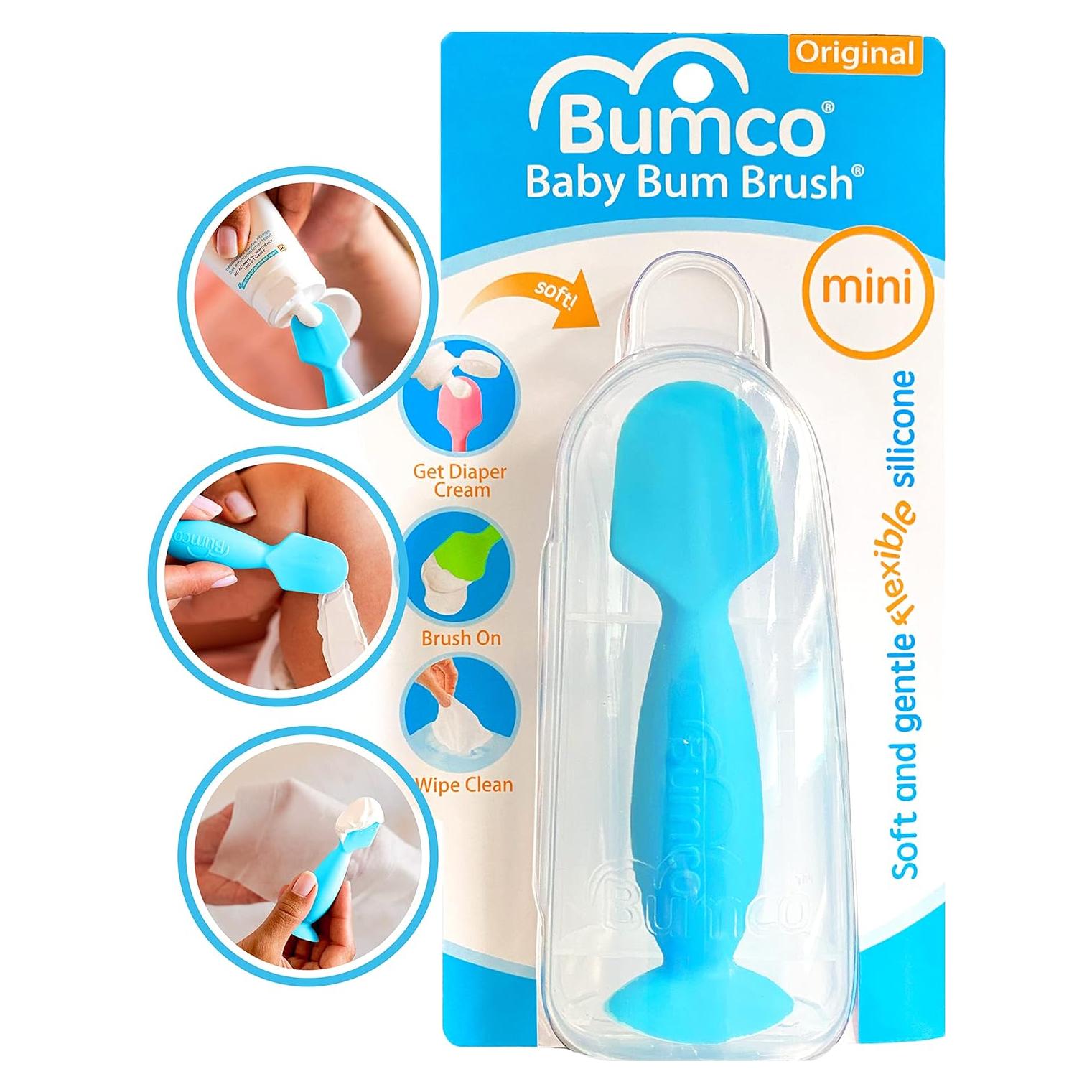 Espátula Mini Bumco para Crema de Pañales con Estuche - Silicona Libre de BPA