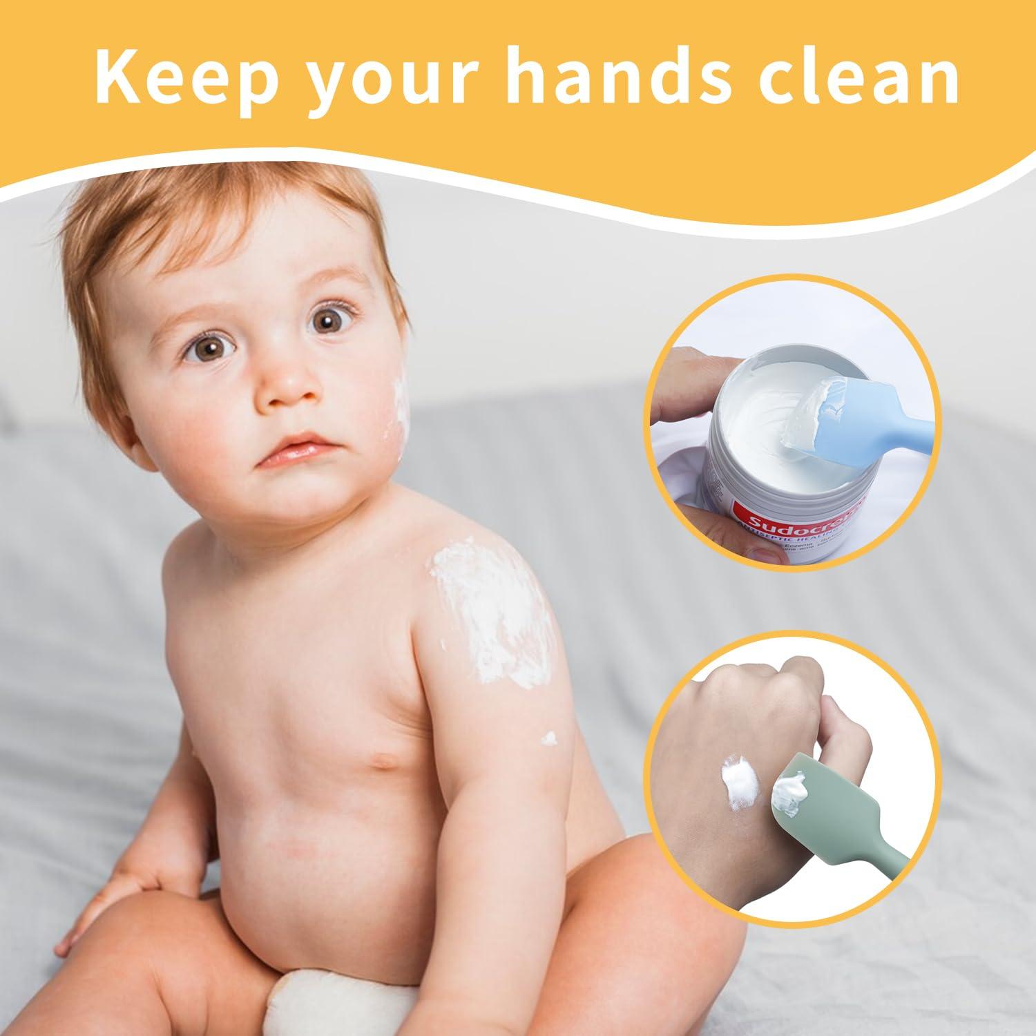 Espátula de Silicona SOSKYGELO para Crema de Pañal - 4 Unidades