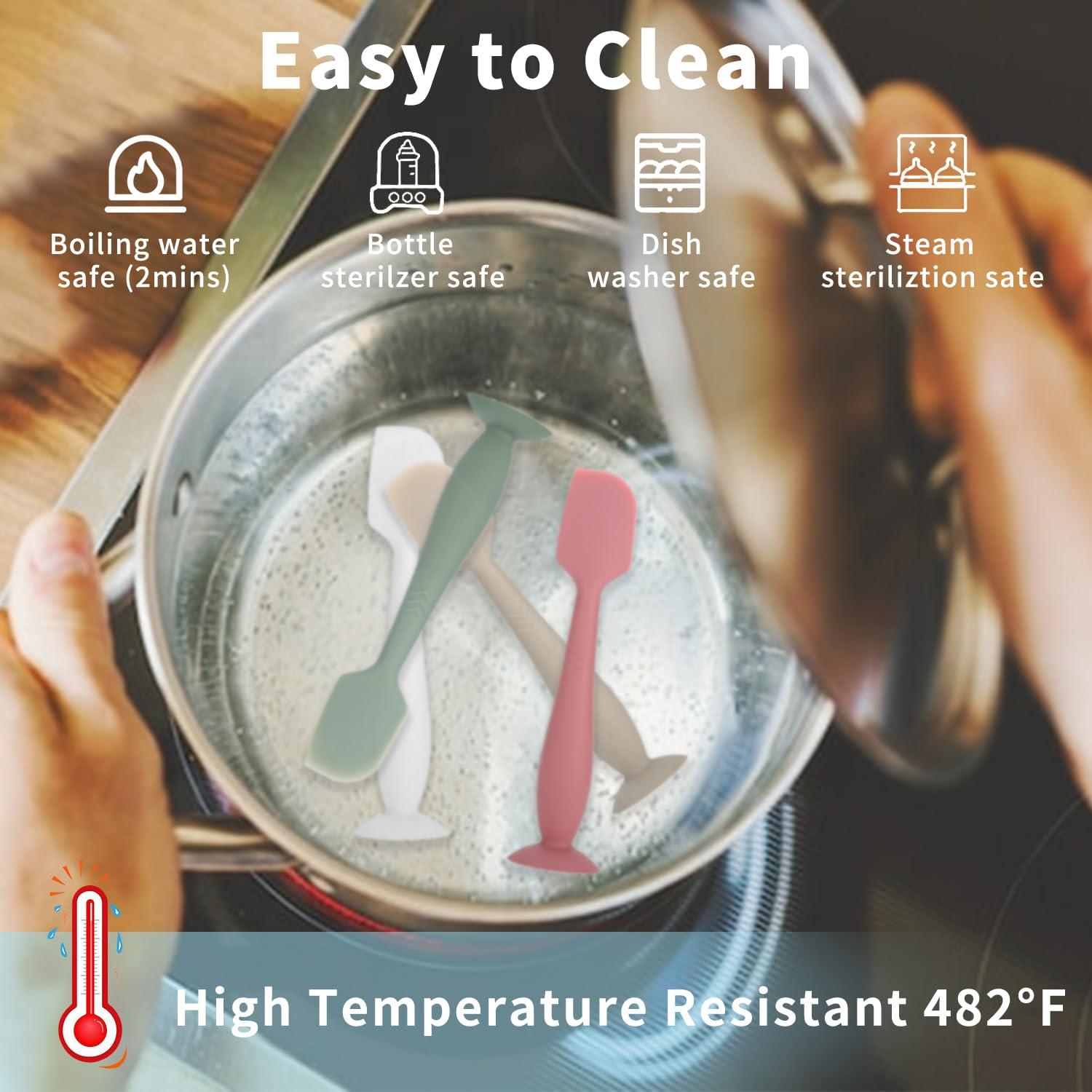 Espátula de Silicona SOSKYGELO para Crema de Pañal - 4 Unidades