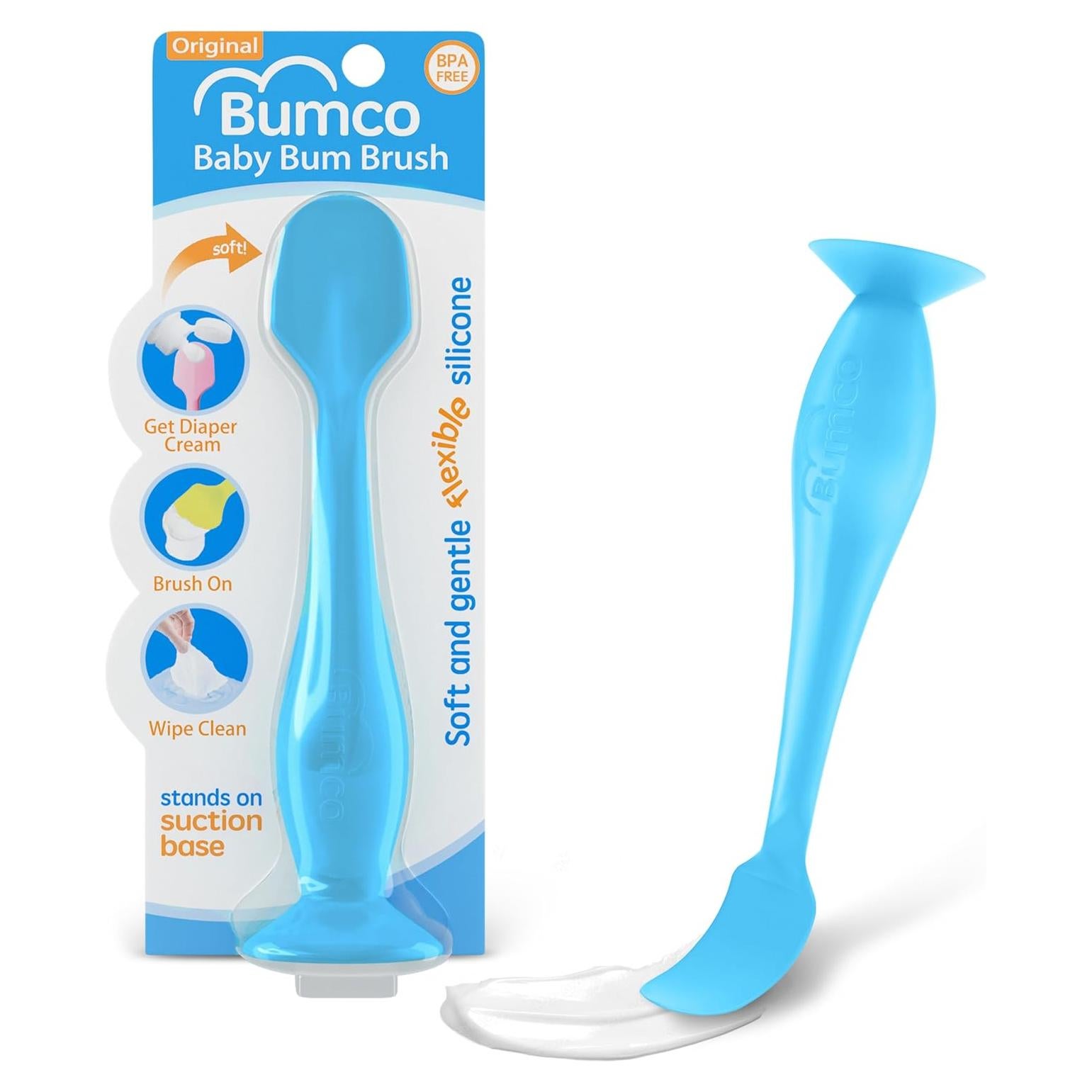 Espátula para Crema de Pañal Bumco Baby Bum Brush - Silicona BPA, 15.88 cm