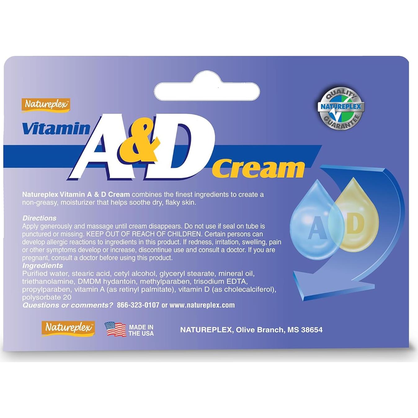 Crema A&D Natureplex 42.5 g - Alivio erupciones y piel seca