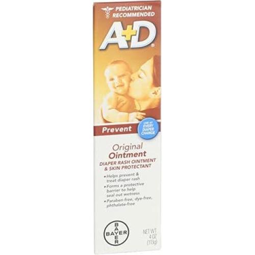 Ungüento A+D para Irritación del Pañal 4 oz - Paquete de 4