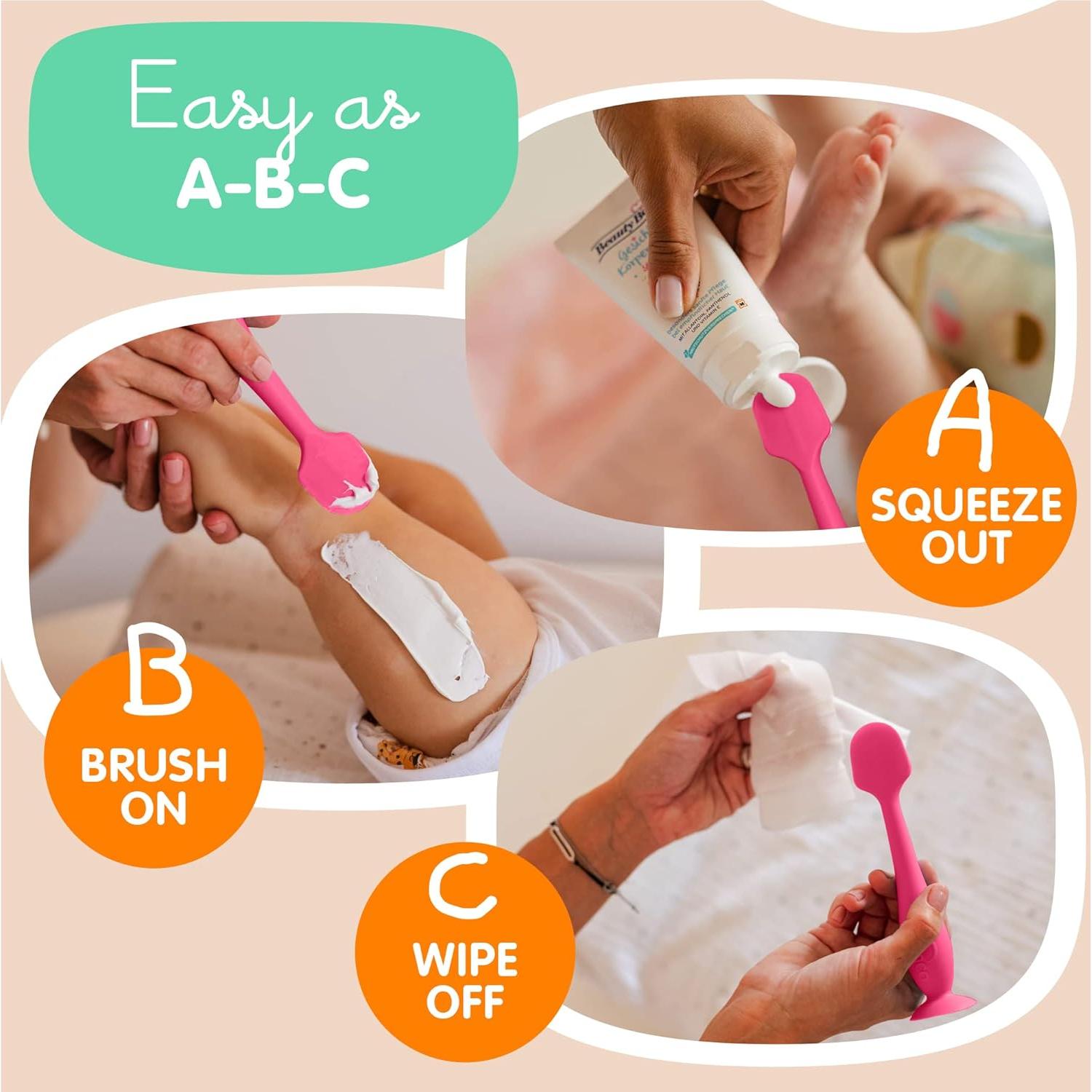 Espátula para Crema de Pañales Bumco - Silicona Suave 2 Piezas