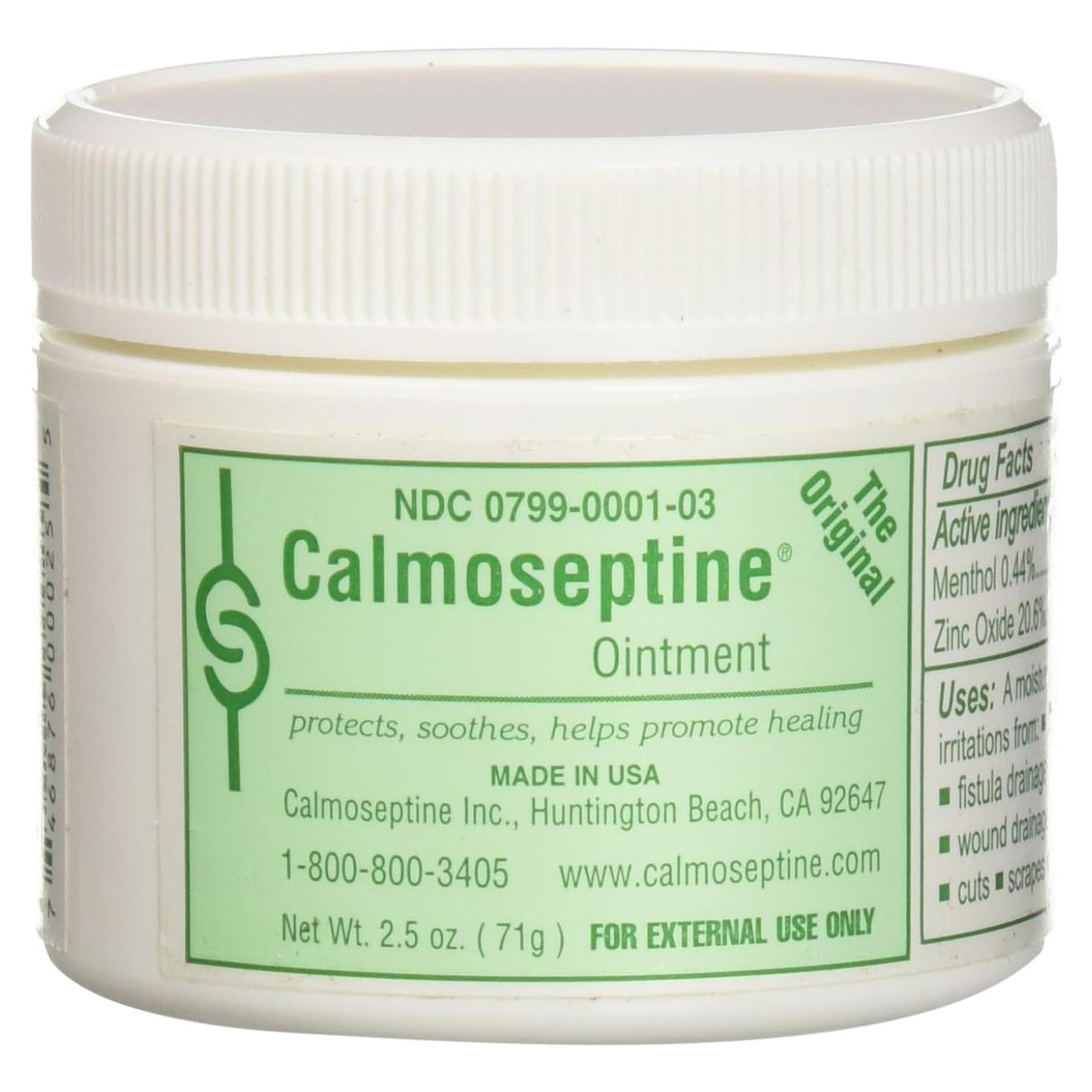 Pomada Calmoseptine para erupciones por pañal - 6 frascos de 70.9g