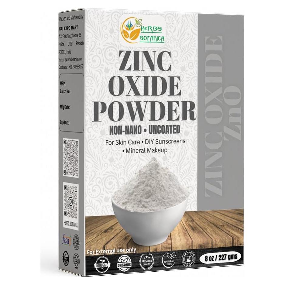 Polvo de Óxido de Zinc Botanica Herbs 227g - Protección Solar y Cuidado de la Piel