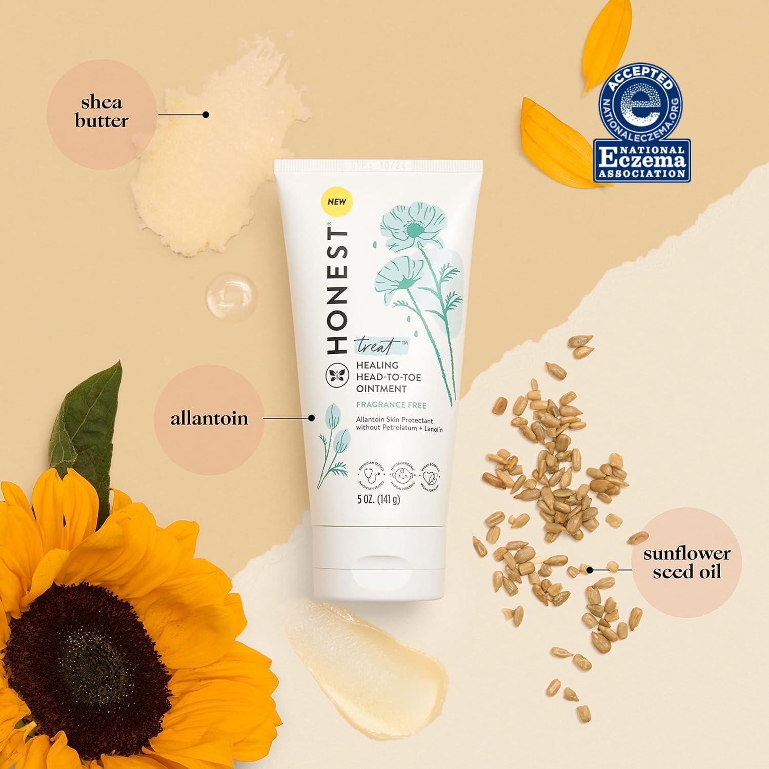 Paquete de Ungüento Sanador y Crema para Erupciones The Honest Company 142g + 71g