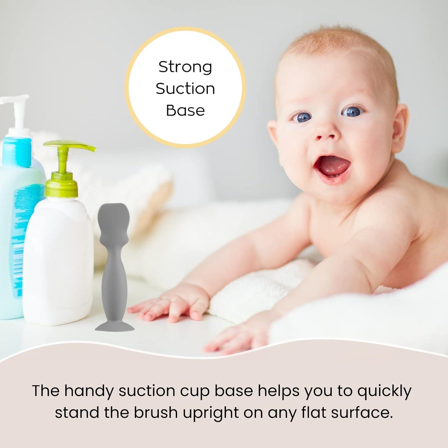 Paquete de 4 Pinceles de Silicona para Crema de Pañal Nearbyme