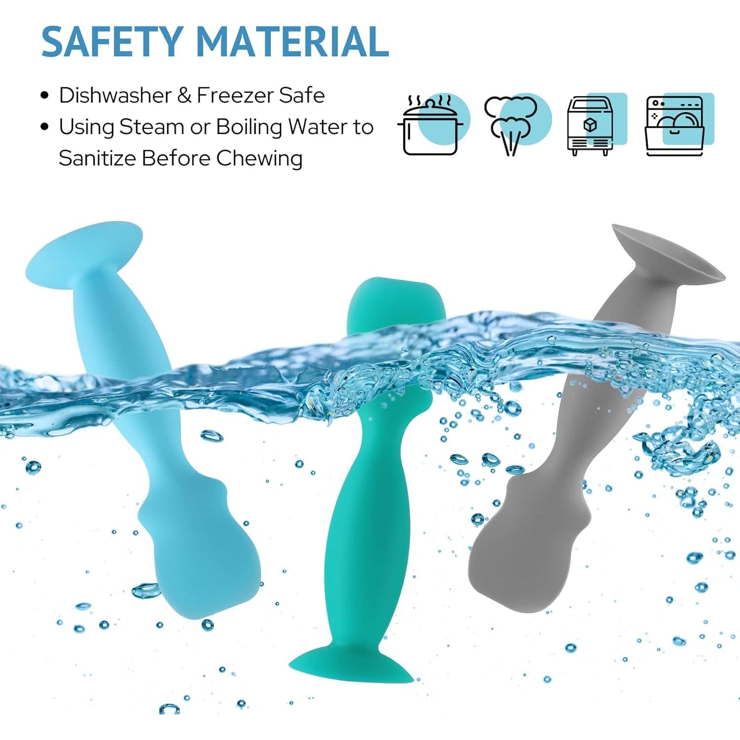 Paquete de 4 Pinceles de Silicona para Crema de Pañal Nearbyme