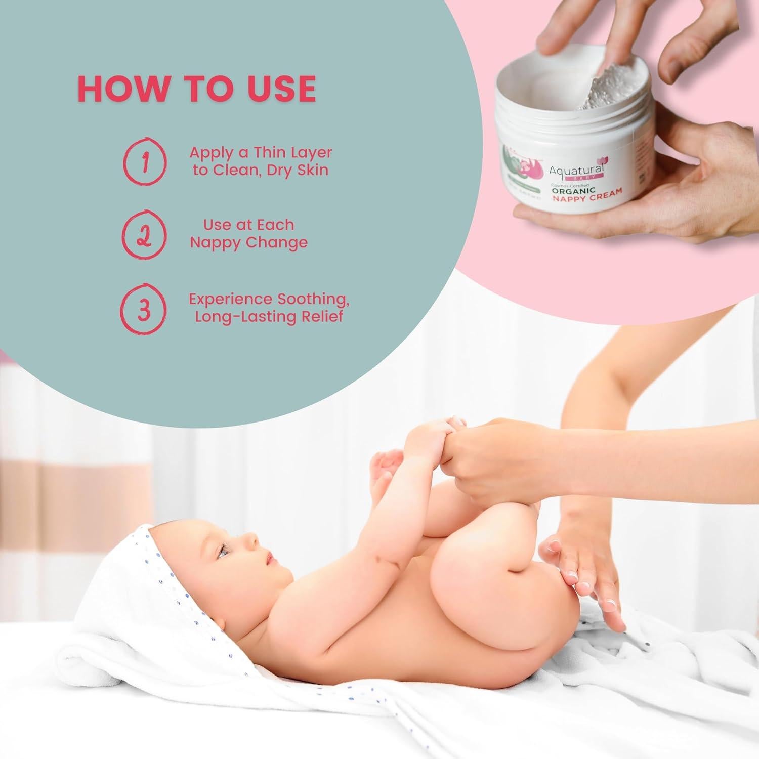 Crema para Pañales Orgánica Aquatural 250 ml - Cuidado Suave Bebés