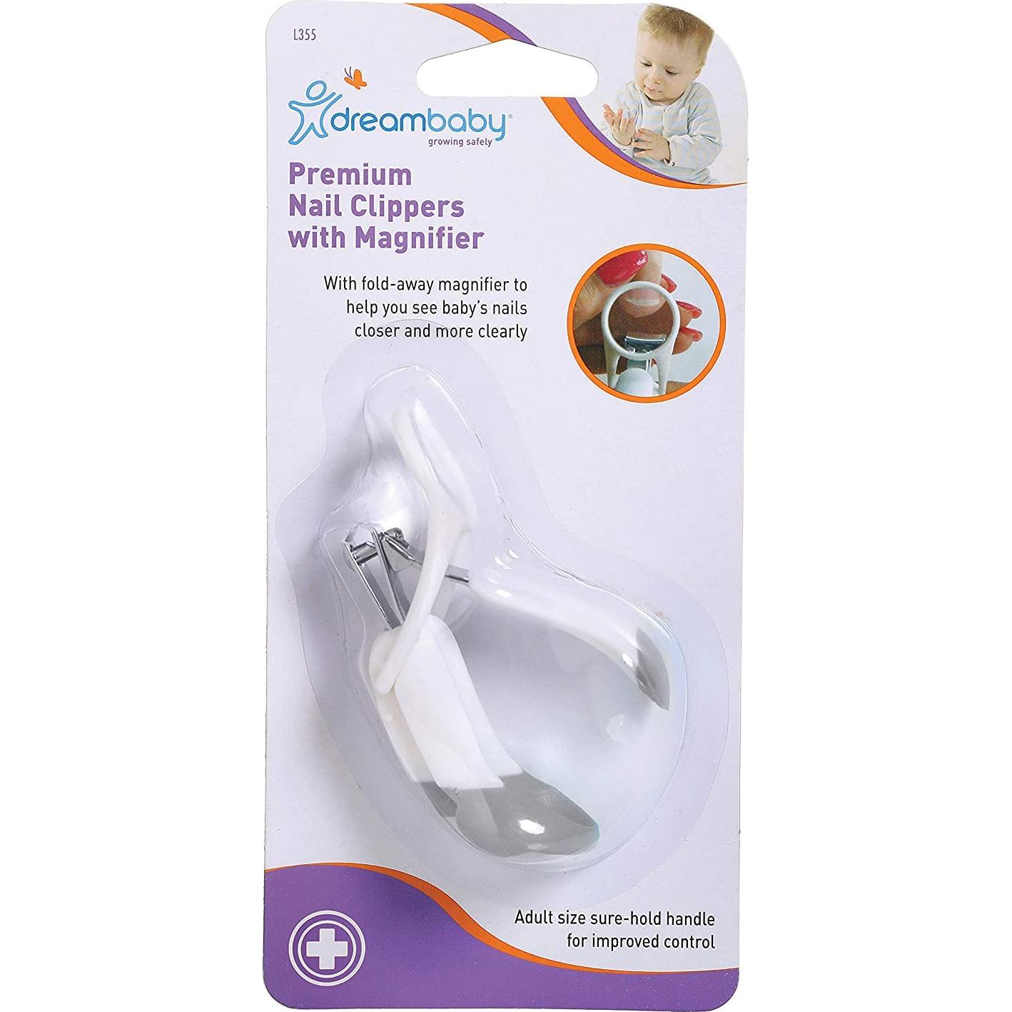 Cortauñas Deluxe Dreambaby con Lupa Ergonómica