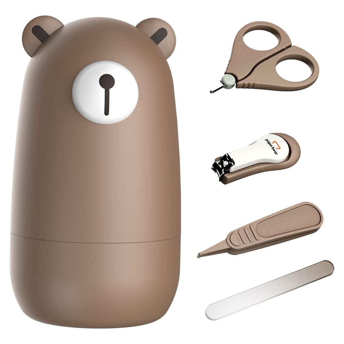 Kit de Cuidado de Uñas para Bebés Oso - Cortauñas y Lima