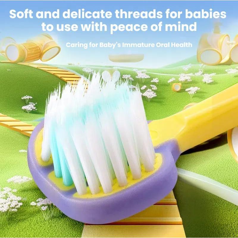 Cepillo de Dientes para Niños 3 Lados FOREVIVE 4-Pack Cerdas Suaves