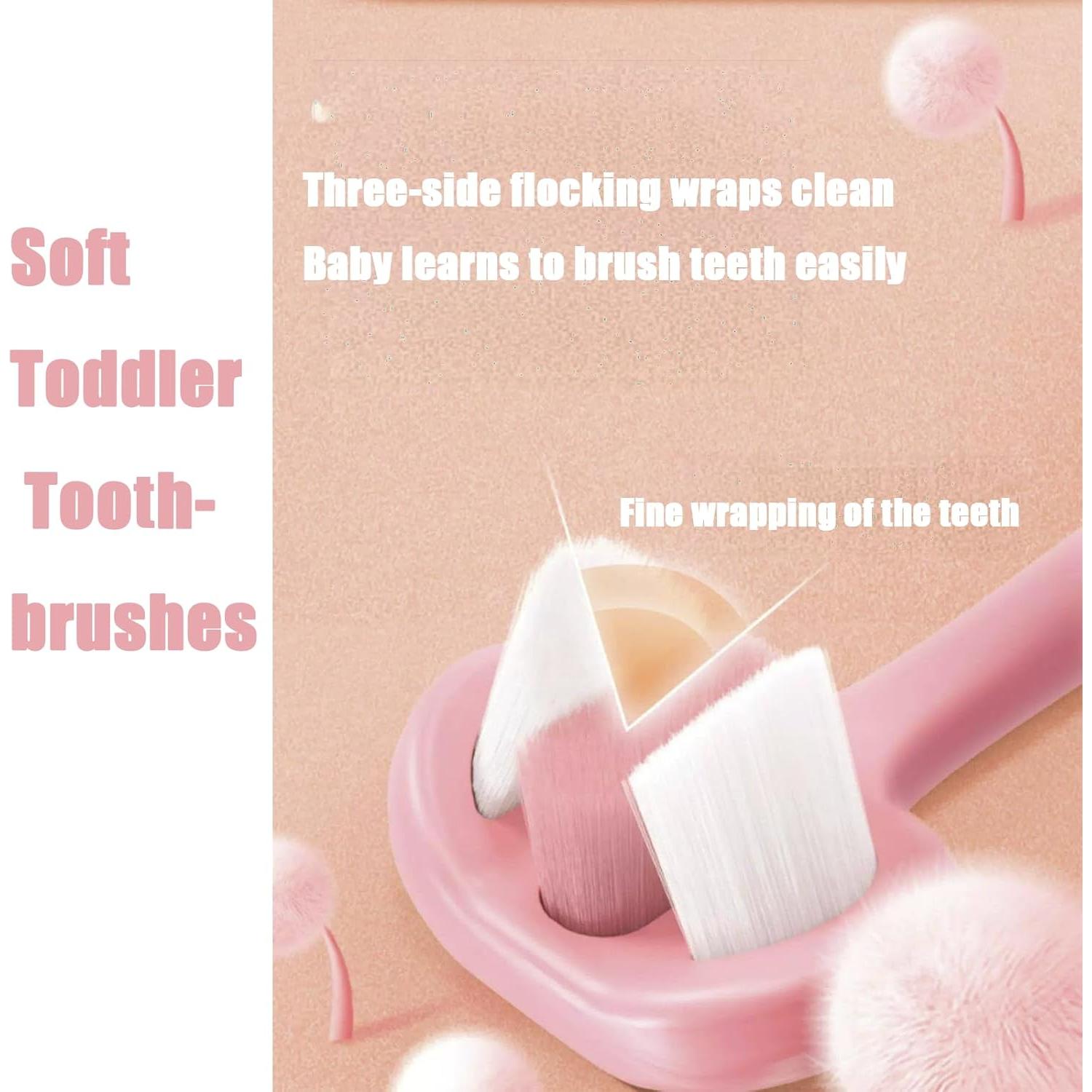 Set de 3 Cepillos de Dientes PandaEar para Bebés 1-4 Años