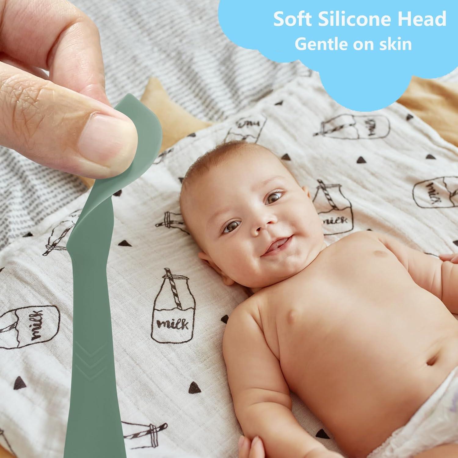 Espátula de Crema para Pañales JIQIHEYI - Silicona Suave 16.5cm