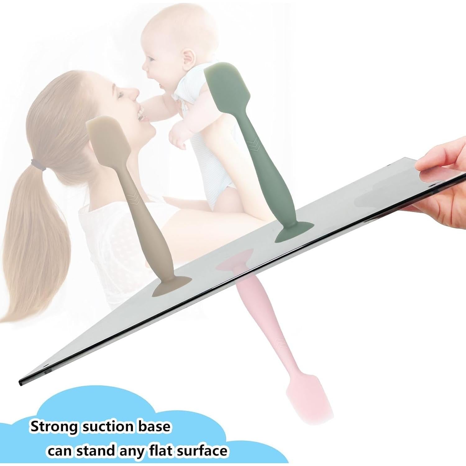 Espátula de Crema para Pañales JIQIHEYI - Silicona Suave 16.5cm