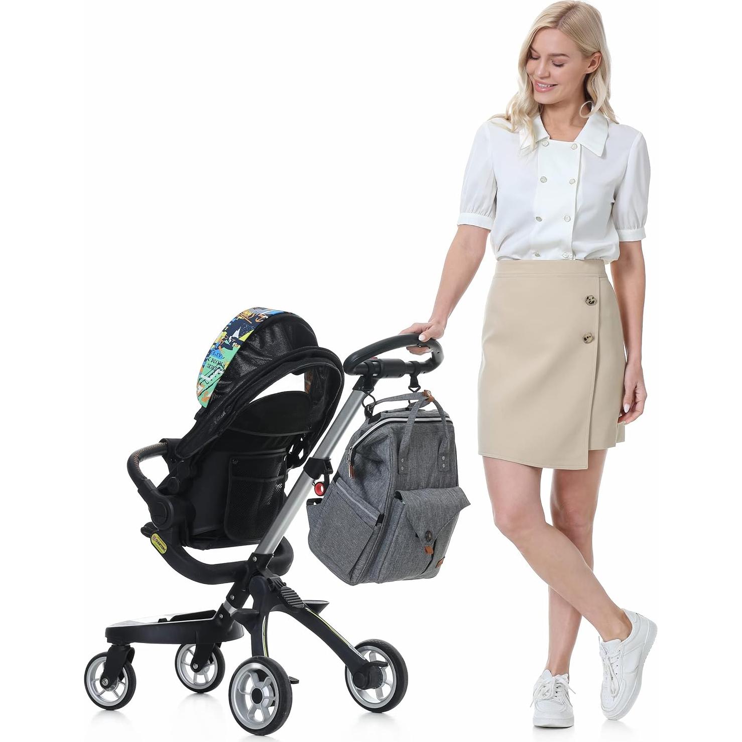 Mochila de Pañales NeoTech Care Gris, Amplia y Multifuncional