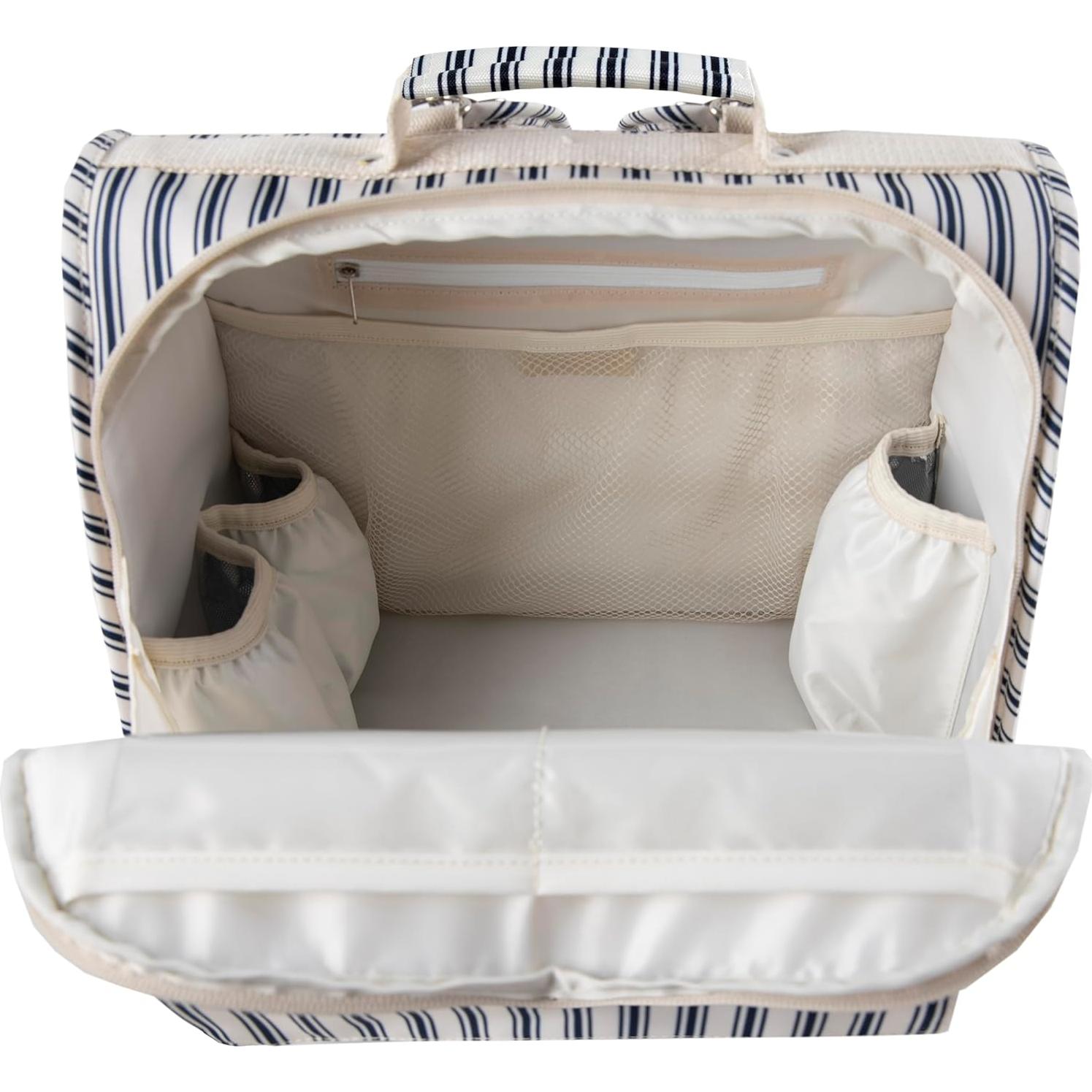 Bolsa de Pañales Grande ALLCAMP Rayas Azules, Resistente al Agua