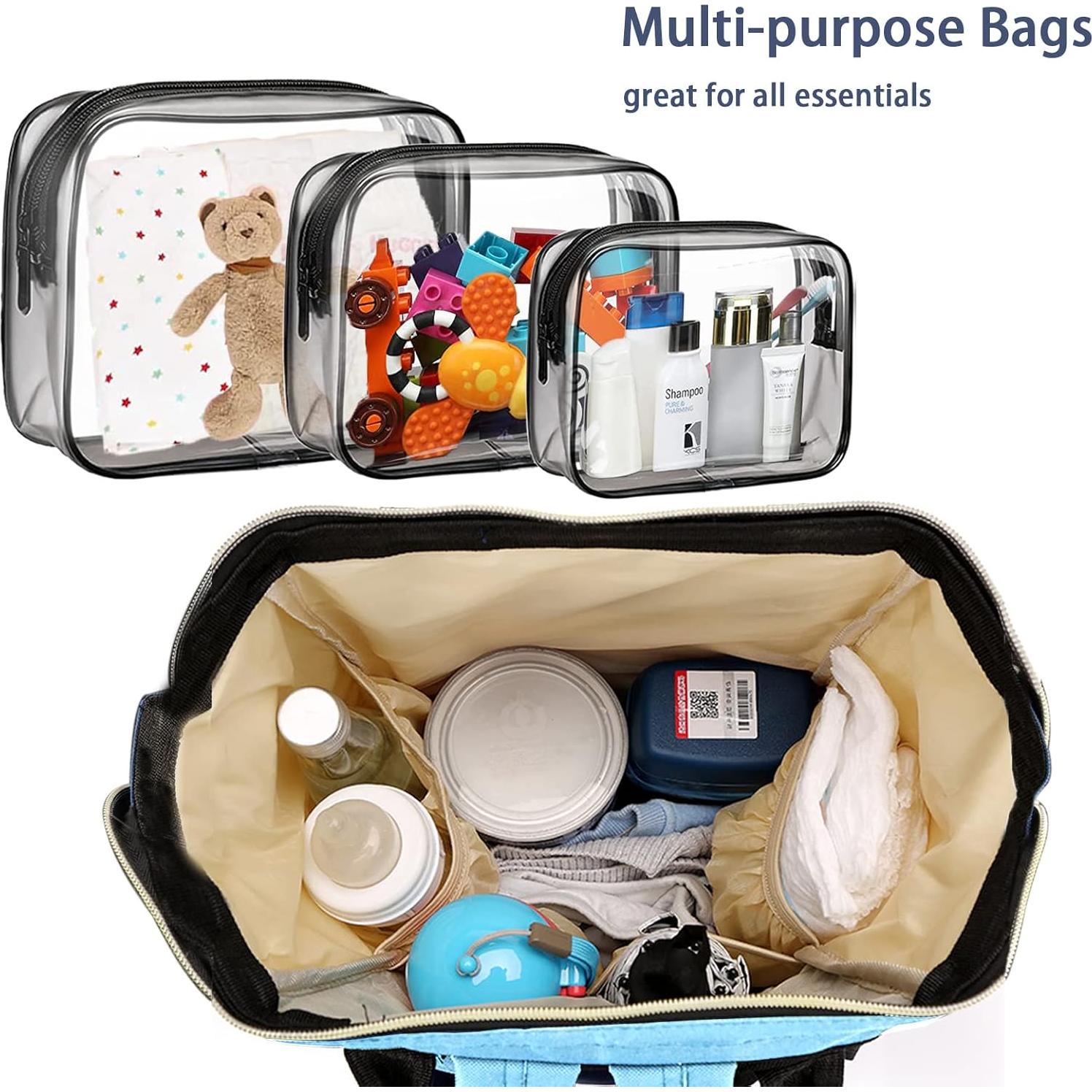 Mochila de Pañales Timberer Azul Claro con Bolsillos Organizadores